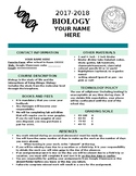 Editable High School Syllabus - Biology