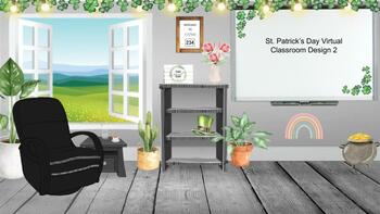 Preview of Editable Holiday Themed Virtual Classroom Design Pack