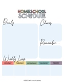 Editable Homeschool Schedule Template