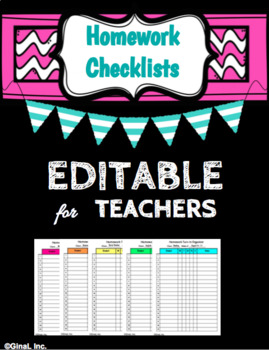 homework folder checklist