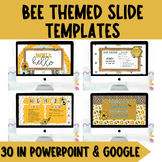 Editable Honey Bee Slide Templates PowerPoint & Google Sli