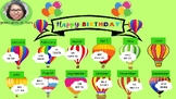 Editable Hot Air balloon Birthdays