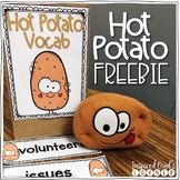 Editable Hot Potato Labels and Cards Freebie
