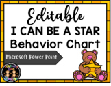 Editable I Can Be A Star Behavior Chart