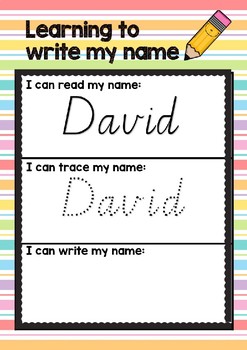 editable i can write my name by pyles classroom tpt