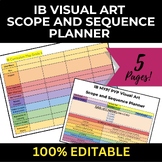 Editable IB Curriculum Scope and Sequence Planner