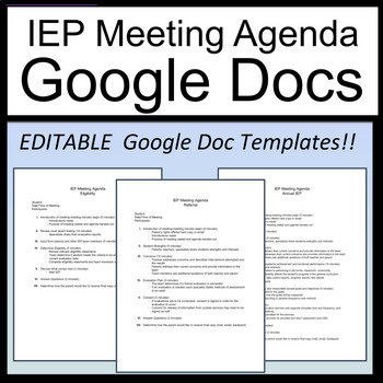 google docs agenda template
