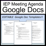 Editable IEP Agenda Template [IEP Meeting Agenda] [Sped Me