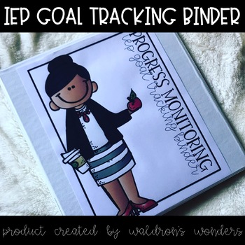 Preview of Editable IEP Goal Tracking Binder