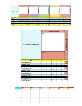 Preview of Editable IEP Progress Monitoring Data for IEP goals & Transitional Goals