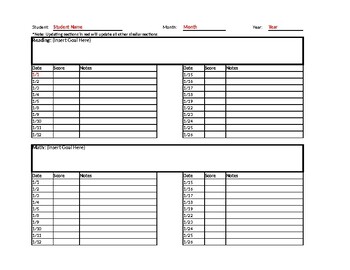 Preview of *Editable* IEP Tracker Template