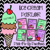 Editable Ice Cream Poster Set - (Words of Kindness and Encouragement)