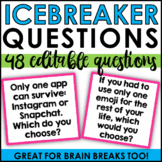 48 Editable Icebreaker Questions
