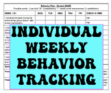 Editable Individualized Weekly Behavior Tracking with Stud