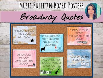 Preview of Editable Inspirational Broadway Posters for SEL & Growth Mindset