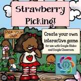 Editable Interactive Game for Google Slides Strawberry Pic