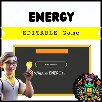 Preview of Editable Interactive Science Energy Quiz: A Comprehensive Learning Resource 2024