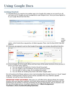 Preview of Introduction to using google drive (step by step). This is an editable resource