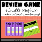 Editable Review Game-Great for Back to School!