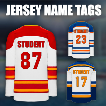 Preview of Editable Jersey Name Tags - Sports Decor - Hockey