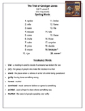 Editable Journeys Spelling lists for Third Grade