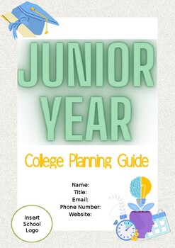 Preview of Editable Junior Year College Planning Guide Bundle