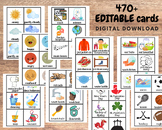Editable Kids Daily Routine Cards, Visual Schedule for tod