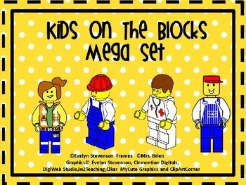 Preview of Editable Kids on the Blocks Mega Set