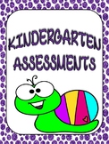 Editable Kindergarten Assessment Book and Report Card