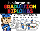 Editable Kindergarten Diploma