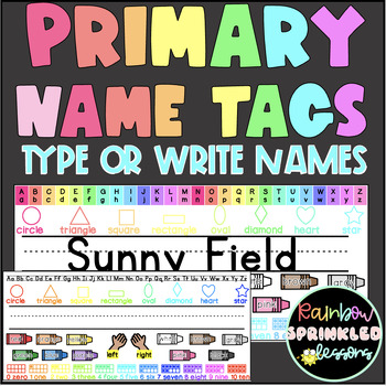 Preview of Editable Kindergarten Name Tags | Pencil Box Name Tags
