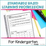 Editable Kindergarten Standards Learning Progressions