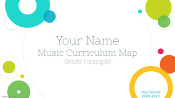 Preview of Editable Kodaly Curriculum Map  (Grade 1 - sample)
