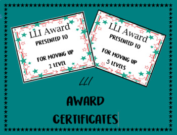 Preview of Editable LLI Award Certificates