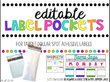 Editable Label Pockets (For Target Adhesive Label Pockets 