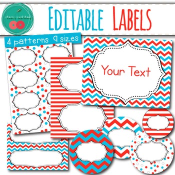 Preview of Editable Labels