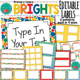 Bright Editable Labels