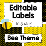 Editable Labels - Bees