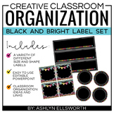 Editable Labels - Black and Bright