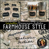 Editable Labels Farmhouse Style