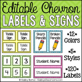 Editable Chevron Labels