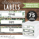 Editable Labels | Sterilite Drawers | Farmhouse Classroom Decor