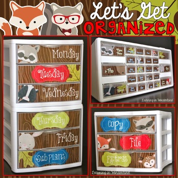 Preview of Editable Labels | Teacher Toolbox | Sterilite Drawer Labels | Classroom Decor