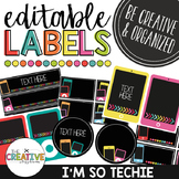 Editable Labels - Technology Theme