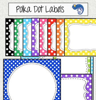 Preview of Labels in Polka Dots