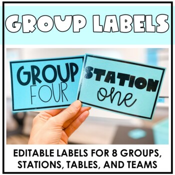 Preview of Editable Labels for Groups, Tables, Teams, & Stations