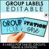 Editable Labels for Groups, Tables, Teams, & Stations