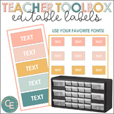 Editable Labels for Teacher Toolbox