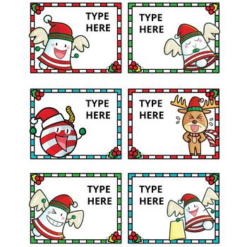 Editable Lables - Christmas Gift Tags with Elf &.. - From Teacher to ...