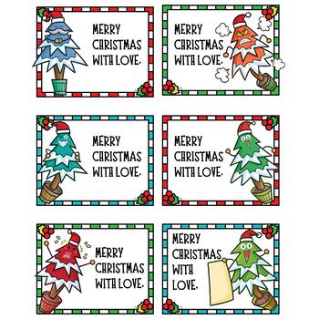 Editable Lables - Christmas Gift Tags with Snowman &- From